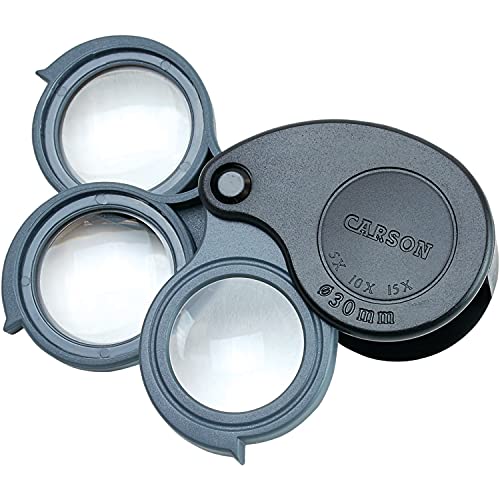Carson TV-15 Triview 5X/10X/15X Folding Loupe Magnifier thumb #5