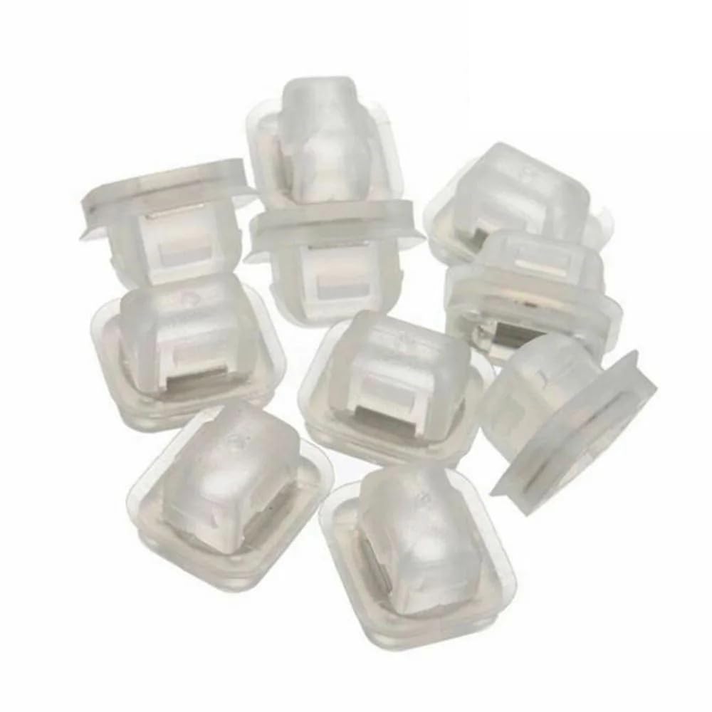 YTQMoreBNZ Models Clips Grommets Moulding Parts Plastic Strip Trim 10PCS White Accessories Door E53 Type E91 E92 For BMW