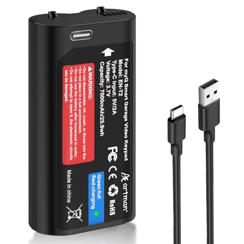 Artman Replacement Battery for MyQ Smart Garage Keypad & Cam
