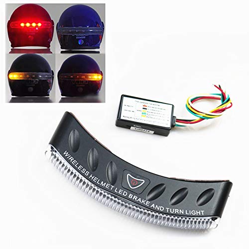 Kit Clignotant LED Pour Casque Moto – Stop Et Clignotants Sans Fil – 12V étanche