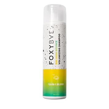 FoxyBae Bae Area Bounce Volumizing Shampoo 12-in-1 Blend with Biotin, Argan Oil & Shea Butter Sulfate & Paraben Free Shampoo for Fine or Thin Hair Adds Volume, Shine & Strength 10 fl oz