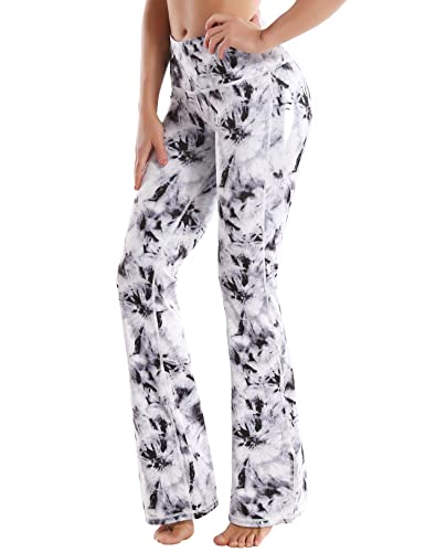 Image of BUBBLELIME 29 inch /31 inch /33 inch /35 inch /37 inch 3 Styles Women's High Waist Bootcut Yoga Pants Basic /Side Pockets Tummy Control Workout Flared