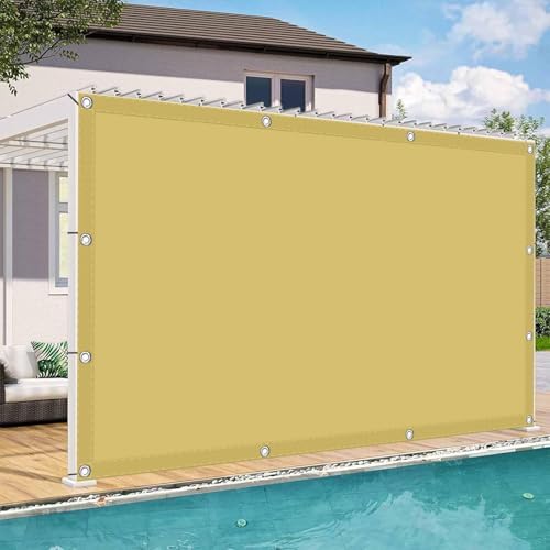 Voile d'ombrage rectangulaire étanche anti-UV 95% en toile PES 1.6x1m