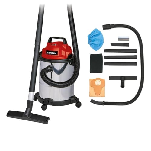 GAVATECH Aspirador de humedo y seco VC851 15L .Aspiradora de solidos y liquidos. Aspirador de seco y humedo con Doble Funcion de succion y soplado. Aspiradora con 1250W Ligera y compacta.