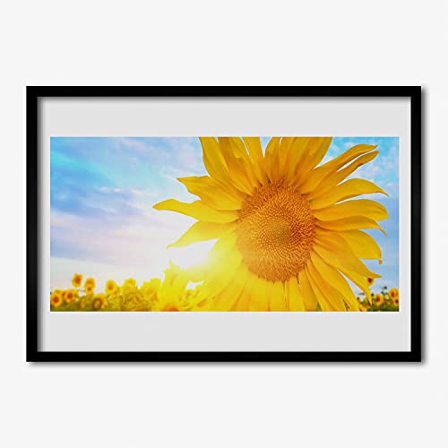 Cadre en MDF haut de gamme affiche encadrée fleur de tournesol Tulup