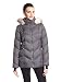 Nautica Women's Short Puffer Coat with Faux Fur Trim Hood