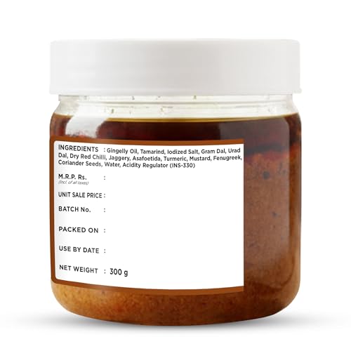 Image of Delight Foods Mylapore Iyer's Pulikachal Thokku 300g | Tamarind Rice Mix | Traditional Tamil Nadu| Made with Pure Gingelly /Sesame Oil | Homemade Style Pickle | No Preservatives