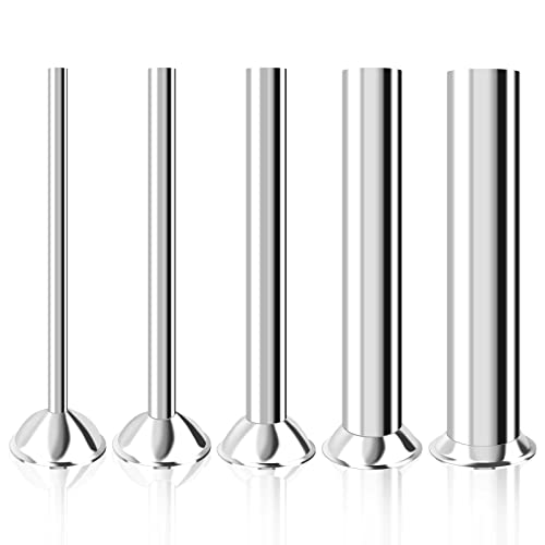 YBS 5 Sizes Stainless Steel Sausage Stuffing Tubes and Sausage Stuffer Funnels for #5 Sausage Stuffers by YBS - Used condition - US$23.83