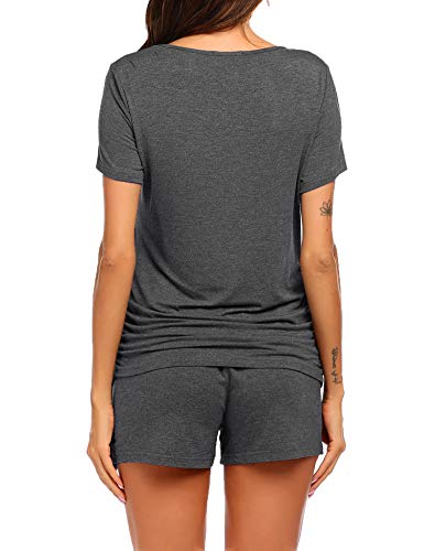 Ekouaer Womens Maternity Loungewear Nursing Nightgown Hospital Sleep Set Comfortable Postpartum Pajama Top And Bottom Set Grey L #TOP4