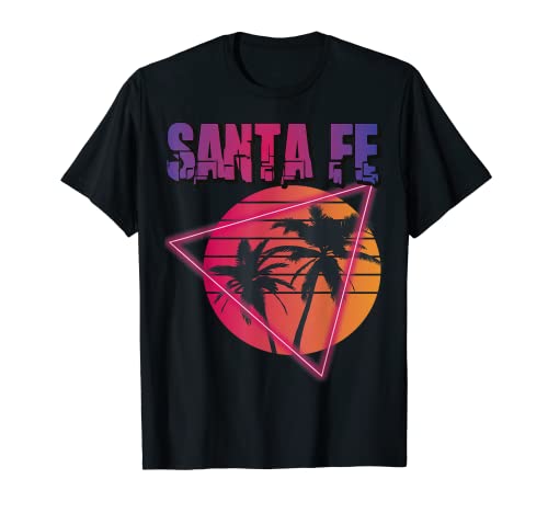 Palmier rétro Santa Fe Souvenir de vacances au Nouveau-Mexique T-Shirt
