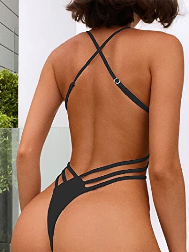 Sexy Bathing Suit Women Swimwear Thong One Piece Swimsuit3