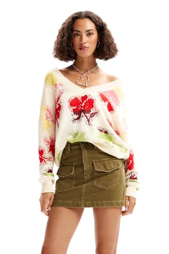 Image of Desigual Women's Woman Flat Knit Thin Gauge Pullover