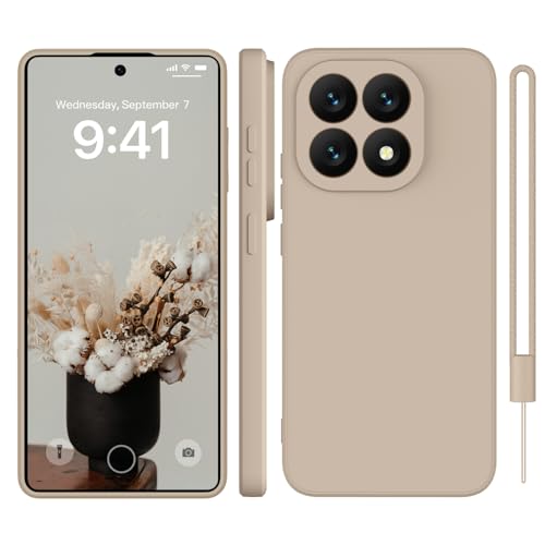 WXX für Xiaomi 15T Hülle Silikon Case Handyhülle Dünn Slim mit Microfiber Kratzfeste Rundumschutz Case Hülle für Xiaomi 15T 6.83 Khaki