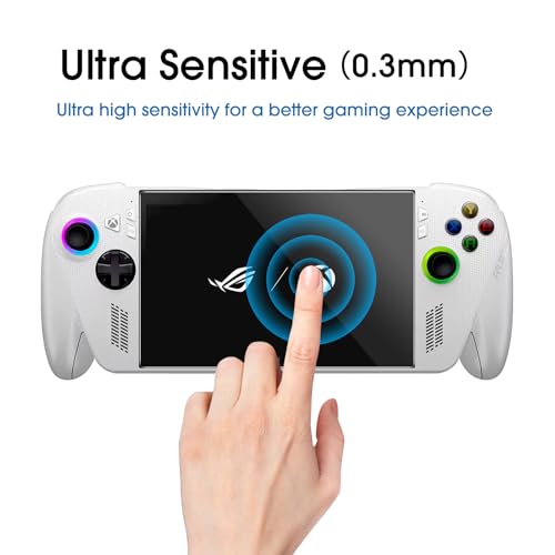 amFilm 3 Pack Screen Protector for ASUS ROG Xbox Ally X & Xbox Ally 2025 & ROG Ally X 2024 & ROG Ally 2023 7'' | 9H+ Tempered Glass | Military-Grade Drop Protection | Easy Installation | FHD Clarity