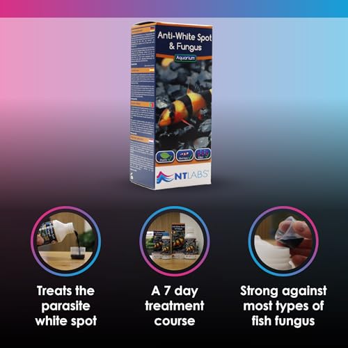 NT Labs Aquarium Anti White Spot & Fungus Treatment, Cures White-Spot Disease, Treats Fish Fungus, Freshwater Aquarium Medicine (250ml - Treats 1250L) - Image 5