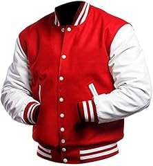 Red & White Letterman Jacket