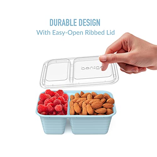 image for Bentgo Prep - 2-Compartment Snack Containers with Custom-Fit Lids - Re