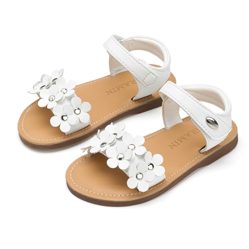 Image of PHIRAMIN Toddler Flower Girl Sandals - Girl Dress Shoes Toddler Little Kid Wedding Party