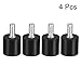 uxcell M4 Thread Male Female Rubber Mounts,Vibration Isolators,Shock Absorber 13mm x 13mm Black 4pcs