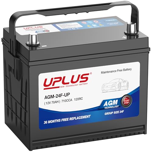 UPLUS BCI Group 24F 12V 70Ah AGM Car Battery