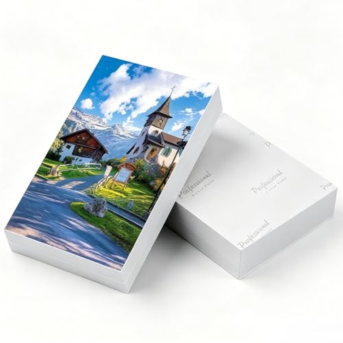 200 HojasPapel Fotográfico 10x15cm, 230 g/m² Papel de Fotos para Impresora, Papel Fotografico de alto brillo para Impresoras de inyección de tinta, impresoras láser de 4 x 6 Pulgadas