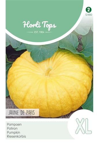 Hortitops 12480 Calabaza Gigante Jaune de París (Semillas de Calabaza Gigantes)