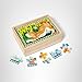 Melissa & Doug 4‑in‑1 Wooden Pets Jigsaw Puzzle Set, 48 Pieces with Storage Box, Toddler Puzzle Toy for Kids Ages 3+ - FSC Certified