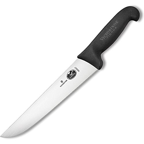Victorinox, coltello da macellaio Fibrox, nero, lunghezza: 23 cm, 5.5203.23