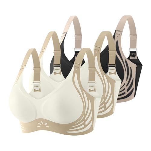 Brassiere de sport (lot de 3) sans armature push up grande taille