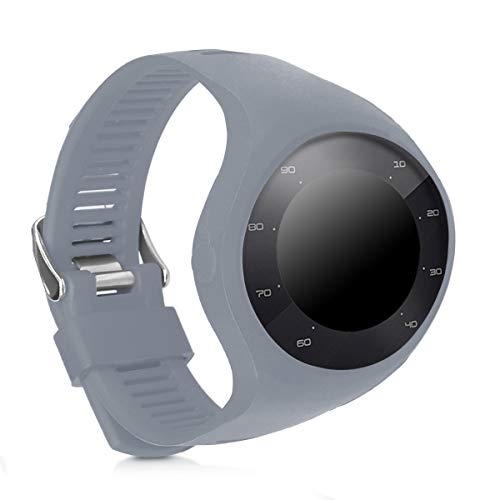 kwmobile Pulsera Compatible con Polar M200 - Brazalete de Silicona en Gris sin Fitness Tracker