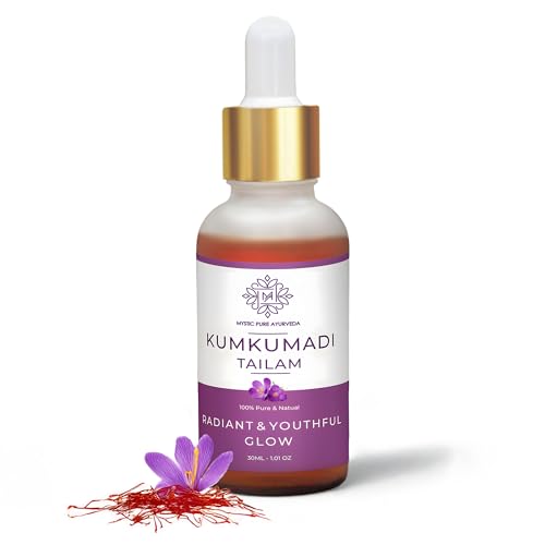 Image of Mystic Pure Kumkumadi Tailam Face Oil For Glowing Skin Nourish Your Skin, Enhance Radiance | Enriched With Saffron, Rakta Chandan And Manjistha -30ml
