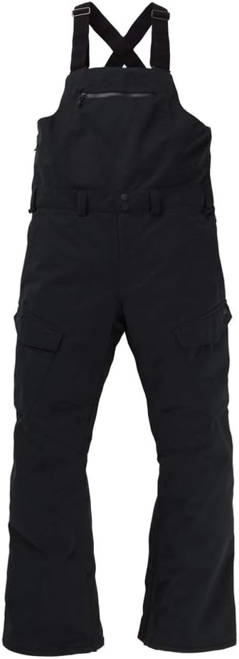 Burton Mens Reserve Bib Pant, True Black 1, Medium