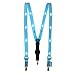 Party Supplies,Glowseen Light up Glowing Clip on Adjustable Suspenders for Party Costume-Blue