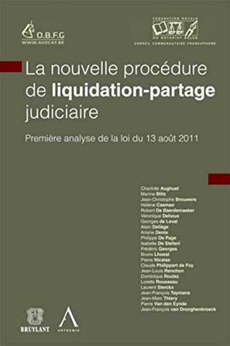 Télécharger La nouvelle procédure de liquidation-partage judiciaire PDF