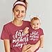 CM C&M WODRO Our First Mothers Day Matching Shirt Bodysuit Gift for New Mom Newborn Baby Boy Girl Romper Mommy and Me Outfit (A-Mama Dark Pink, S)