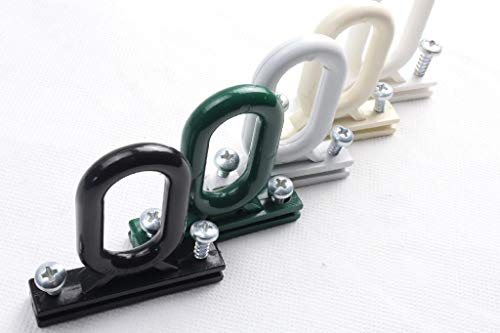  AWITALIA- Occhiello Occhiolo-aggancio per tenda da sole modello a caduta di 2 PZ.colore AVORIO come da foto compreso di viti prodotto in Italia con materiale di qualità.GARANZIA 10 Anni