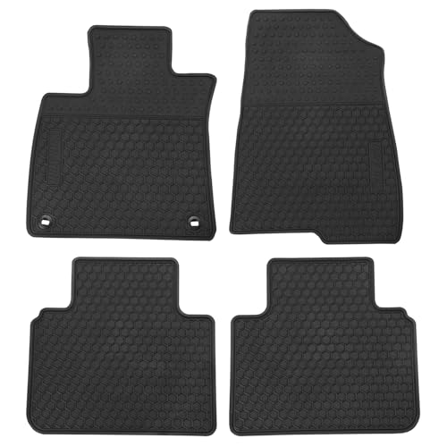 Car Floor Mats for Honda Accord 10th Generation 2018 2019 2020 2021 2022 Custom Fit Full Black Rubber Auto Liner Mats All Weather Protection Heavy Duty Odorless
