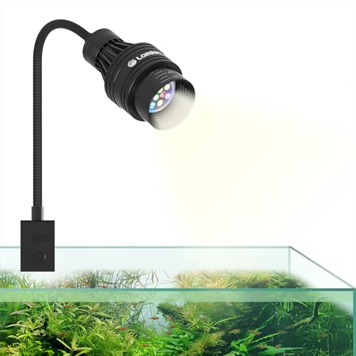 Image of Lominie LED Aquarium Light Full Spectrum 15-60 Adjustable Aquarium Focus Light Spotlight for Saltwater Freshwater Fish Tank(A15 Freshwater /Saltwater)