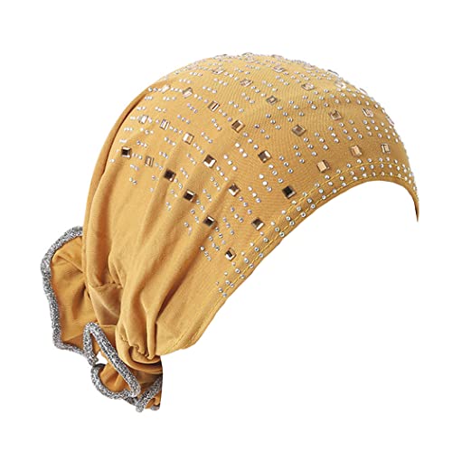 Muslim Turban Hijab Cap Rhinestones Hejab One Piece Islamic Head Scarves Shawl Wrap for Women