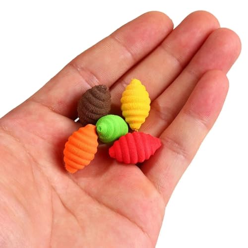 Set de 30 cebos flotantes multicolor para pesca miniatura 6