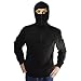Footex Felpa Stadio Ninja Ultras con Cappuccio Passamontagna E Cerniera (L)