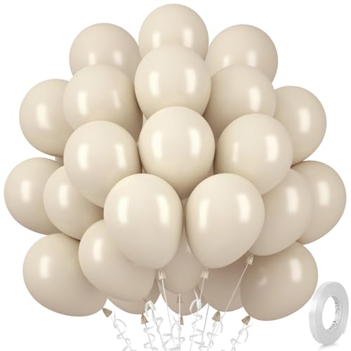 30 ballons sable blanc, 12