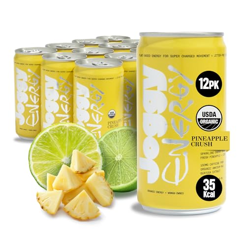 Image of Joggy Organic Energy Drink, Pineapple Crush 12pk (8.4oz)