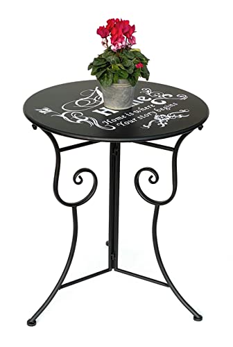 DanDiBo Bistrotisch Antik Rund Klapptisch Bistro Tisch Home Gartentisch Metall 96129 Eisentisch Balkontisch Vintage… – Bild 6