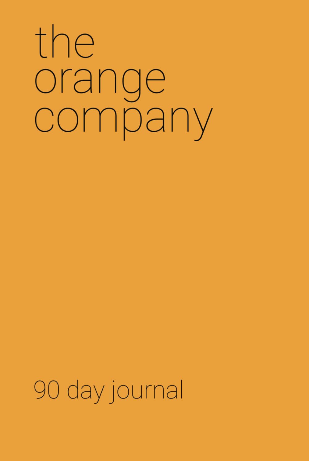 Time-planning journal orange minimaliste à points pour bullet journal