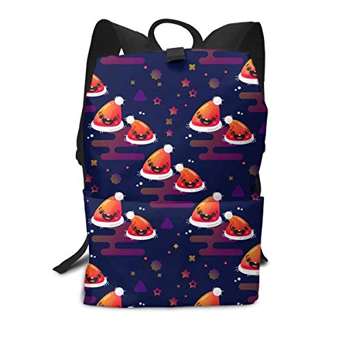 Homebe Christmas Hat with Happy Expression Mochila Unisex  Mochilas y Bolsas School Travel