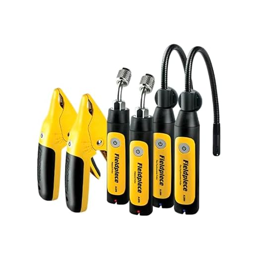 Fieldpiece JL3KH6 HVACR Charge and Air Kit, Yellow