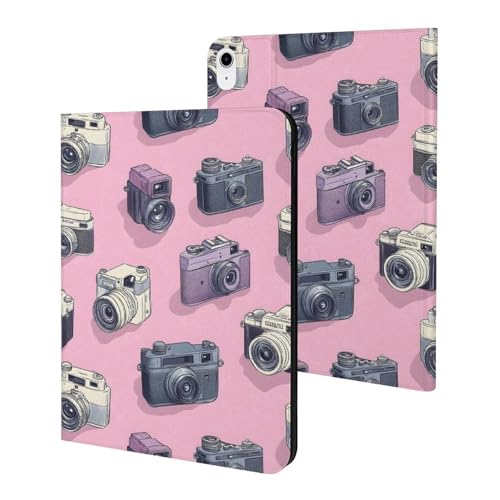 Coque tablette compatible iPad A16 11" 2025 rose étui de protection antichoc avec rabat