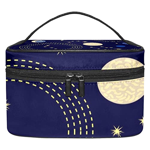 Trousse de maquillage pour filles cadeau idéal motif planètes féerique