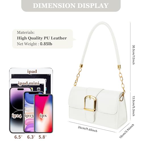 Image of Shoulder Bag for Women, Vegan Leather Classic Crossbody Purses Handbags, Trendy Hobo Bag Tote Purses for Women